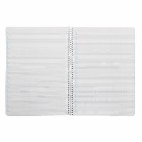 Cuaderno espiral liderpapel di n a4 pautaguia tapa blanda 80h 75 gr cuadro pautado 4mm color verde - BF117