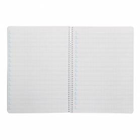 Cuaderno espiral liderpapel din a4 pautaguia tapa dura 80h 90 gr cuadro pautado 4mm color naranja - BF139