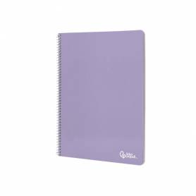 Cuaderno espiral liderpapel din a4 smart tapa blanda 80h 75gr rayado nº46 colores surtidos - BF09