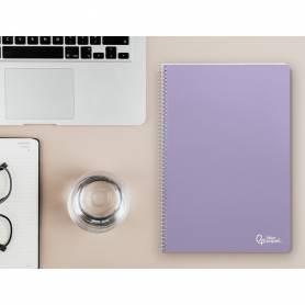 Cuaderno espiral liderpapel din a4 smart tapa blanda 80h 75gr rayado nº46 colores surtidos - BF09