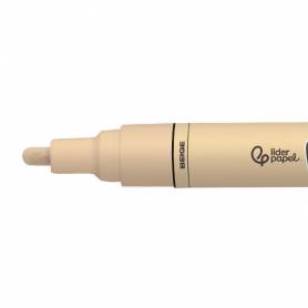 Rotulador liderpapel acrylic base agua todo tipo de superficie punta redonda 3 mm beige - RT51