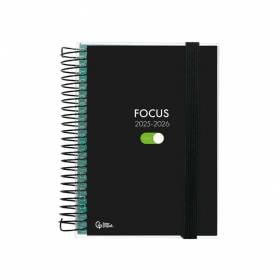 Agenda escolar liderpapel 25-26 espiral personalizable dia pagina a5 bilingüe papel fsc 70 gr - LP569