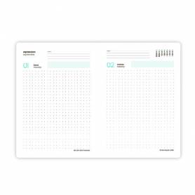 Agenda escolar liderpapel 25-26 espiral zante dia pagina a5 bilingüe papel fsc 80 gr - LP611