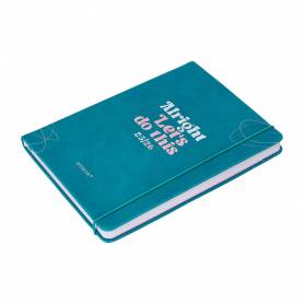 Agenda escolar antartik 25-26 encuadernada go! simil piel verde semana vista a5 bilingüe papel fsc 80 gr - LP656