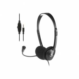 Auricular ngs headset ms103 max con microfono y control de volumen longitud cable 1,5 mt color negro - MS103MAX