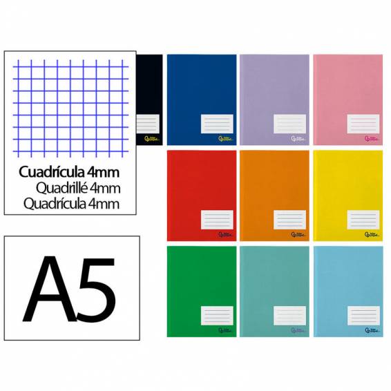 Libreta liderpapel smart a5 plus 16 hojas 75g m2 cuadro 4mm con margen - LB10 Libreta liderpapel smart a5 plus 16 hojas 75g m2 cuadro 4mm con margen - LB10