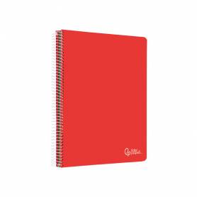 Cuaderno espiral liderpapel a5 micro witty tapa dura 120h 90gr cuadro 5mm 5 bandas 6 taladros colores surtidos - BJ06