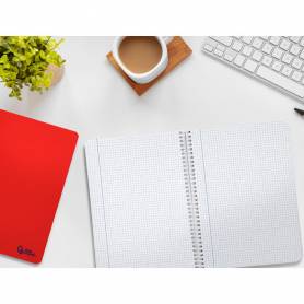 Cuaderno espiral liderpapel din a5 smart tapa blanda 80h 75gr cuadro 5mm con margen colores surtidos - BC05