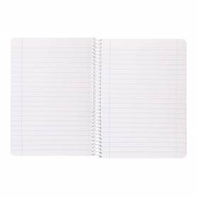 Cuaderno espiral liderpapel din a5 smart tapa blanda 80h 75gr horizontal 8mm con margen colores surtidos - BC02