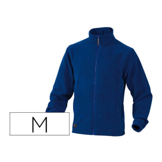 Chaqueta deltaplus polar con cremallera 2 bolsillos color azul talla m