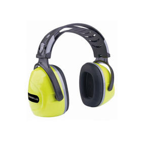 Casco antiruido deltaplus con orejeras ajustable en altura norma snr 33 db color amarillo fluorescente-negro