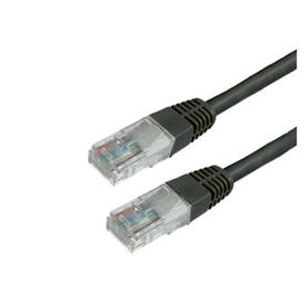 Cable de red mediarange longitud 1 mt color negro conector rj45