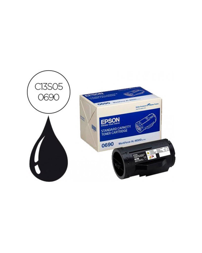 Toner epson 0690 workforce al-m300 / al-mx300 negro 2.700 pag