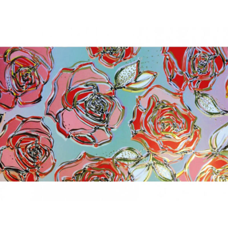 Papel regalo arguval turnowsky con relieve y holografia 50x70 cm papel 300 gr rosas rf19834