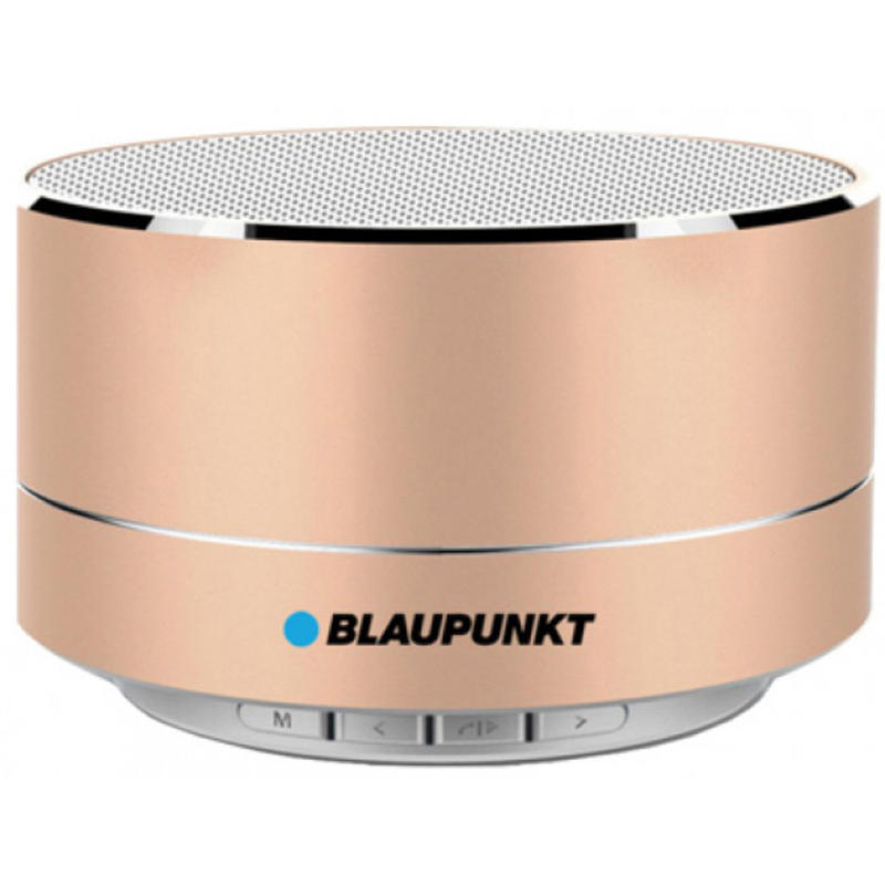 Altavoz blaupunkt portatil mini bluetooth potencia de salida 5w color oro