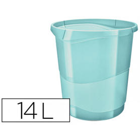 Papelera plastico esselte colour ice 14 litros color azul