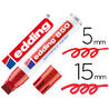 Rotulador edding marcador permanente 850 rojo punta biselada 5-15 mm recargable