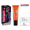 Maquillaje alpino fluorescente bajo luz ultravioleta naranja oscuro tubo 10 ml caja de 6 unidades