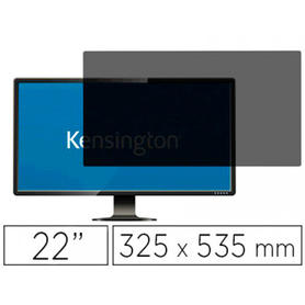 Filtro para pantalla kensington privacidad 22" extraible 2 vias panoramico 16:9 325x535 mm