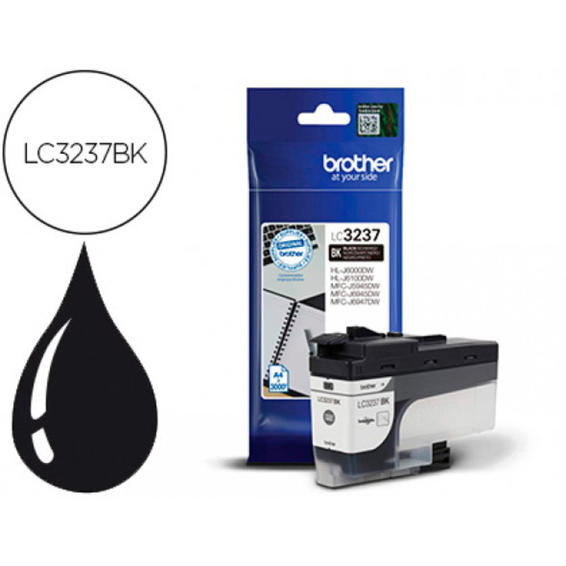 Ink-jet brother lc3237 hl-j6000dw / hl-j6100dw / mfc-j5945dw / mfc-j6945dw / mfc-j6947dw 3000 pag negro