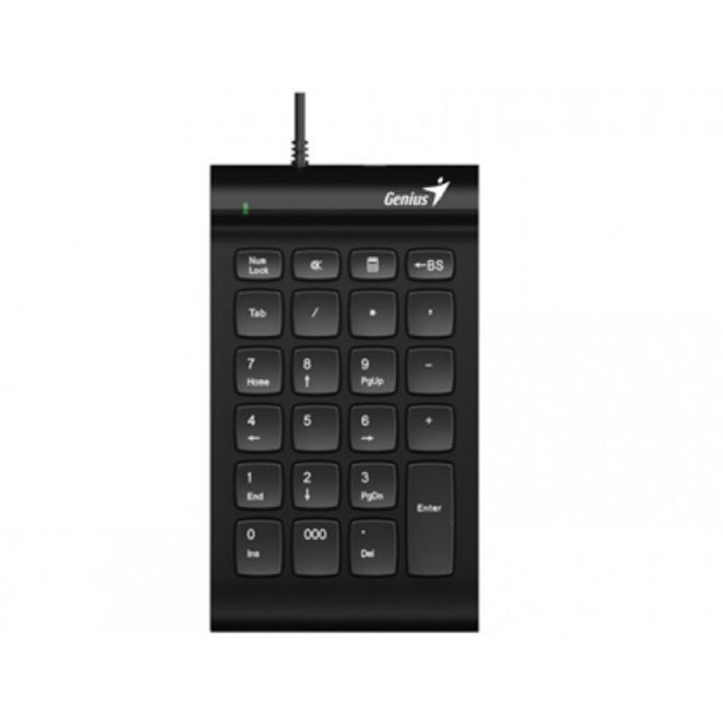 Teclado genius numpad i130 slim para portatil windows 7 / 8 / 10 color negro usb 115,7x89,5 mm
