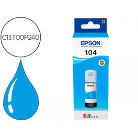 Tinta epson ecotank 104 et-2710 / 2711 / 2712 / 2720 / 2726 / 4700 cian 7500 paginas