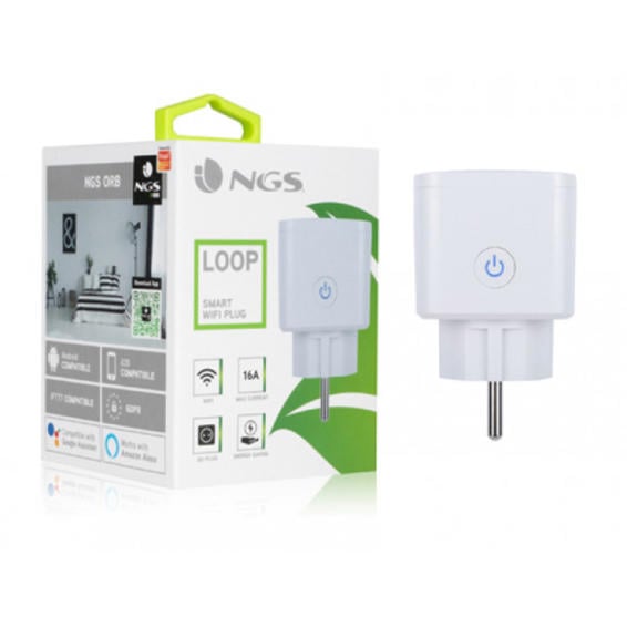 Enchufe ngs smart wifi 2,4 ghz plug loop maximo 16a potencia salida 3680w