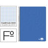 Cuaderno espiral liderpapel folio write tapa blanda 80h 60gr cuadro 4mm con margen color azul - BF94