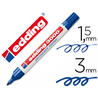 Rotulador edding marcador permanente 3000 azul -punta redonda 1,5-3 mm recargable