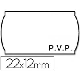 Etiquetas meto onduladas 22 x 12 mm pvp bl. adh 2 -rollo 1500 etiquetas