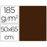Cartulina guarro marron/chocol -50x65 cm -185 gr