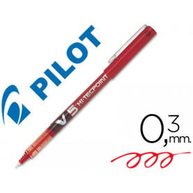 Rotulador pilot punta aguja v-5 rojo 0.5 mm