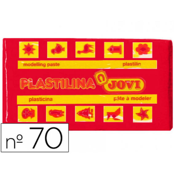 Plastilina jovi 70 rojo -unidad -tamaño pequeño