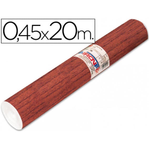 Rollo adhesivo aironfix madera oscuro 67183 -rollo de 20 mt
