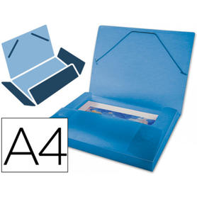 Carpeta liderpapel portadocumentos 36852 polipropileno din a4 azul serie frosty lomo 25 mm