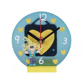 Reloj transparente futura figura niño/niña -expositor de 6 unidades