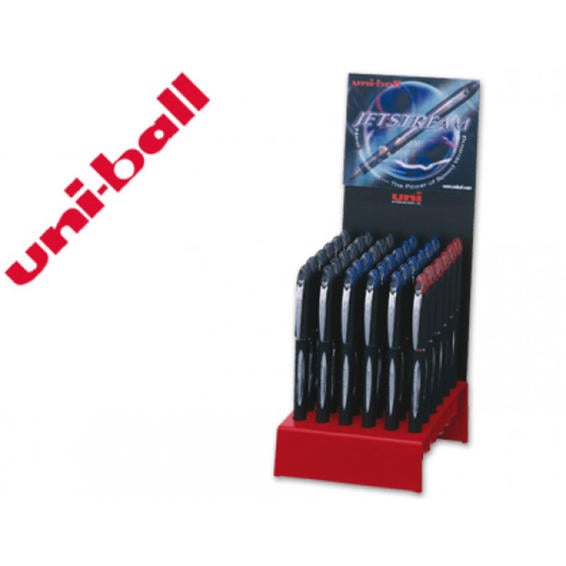 Rotulador uni-ball roller sx-210 jet-stream -expositor de 36 unidades