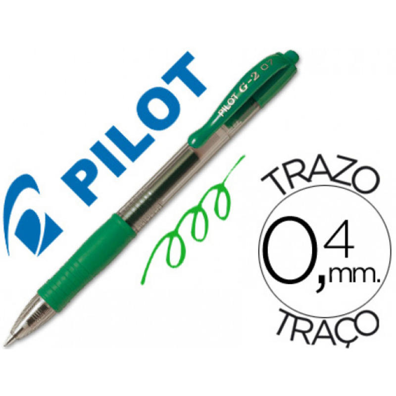 Bolígrafo retráctil Pilot Gel turquoise green