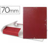 Carpeta proyectos liderpapel folio lomo 70mm carton gofrado roja - PJ75