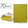 Carpeta proyectos liderpapel folio lomo 70mm carton gofrado amarilla - PJ71