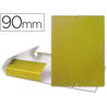 Carpeta proyectos liderpapel folio lomo 90mm carton gofrado amarilla - PJ91