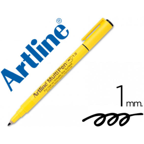 Rotulador artline multipen emp-1 negro punta redonda 1 mm tinta a base de agua