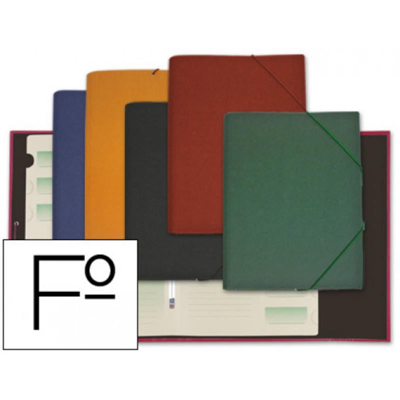 Carpeta liderpapel clasificadora carton forrado ozono folio colores surtidos