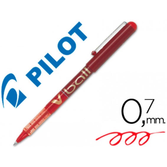 Rotulador pilot roller v-ball rojo 0.7 mm