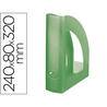 Revistero plastico q-connect verde translucido - KF04212