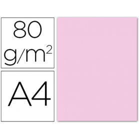Papel color liderpapel a4 80g/m2 rosa pastel paquete de 15