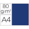 Papel color liderpapel a4 80g/m2 azul oscuro paquete de 15 - PC72