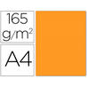 Papel color liderpapel a4 165g / m2 naranja paquete de 9 - PC78
