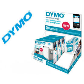 Rotuladora dymo mobilelabeler bluetooth para cinta d1 hasta 24mm expositor 3 unidades + 15 cintas d1