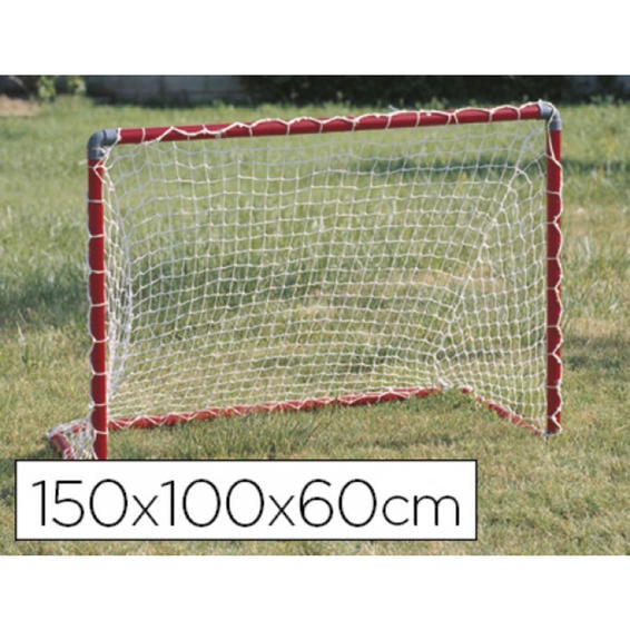 Porteria de futbol amaya con red desmontable en tubo de pvc 150x100x60 cm